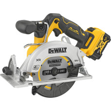Dewalt DCS512P2 cordless circular saw, 12 volts, yellow/black, 2x Li-Ion XR batteries 5Ah, in TSTAK box