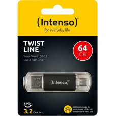 Intenso Twist               64GB USB Stick 3.2 USB-C & USB-A