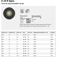 Klingspor TARCZA DO CIĘCIA METALU 400mm x 4,5mm x 32mm  A24R Supra
