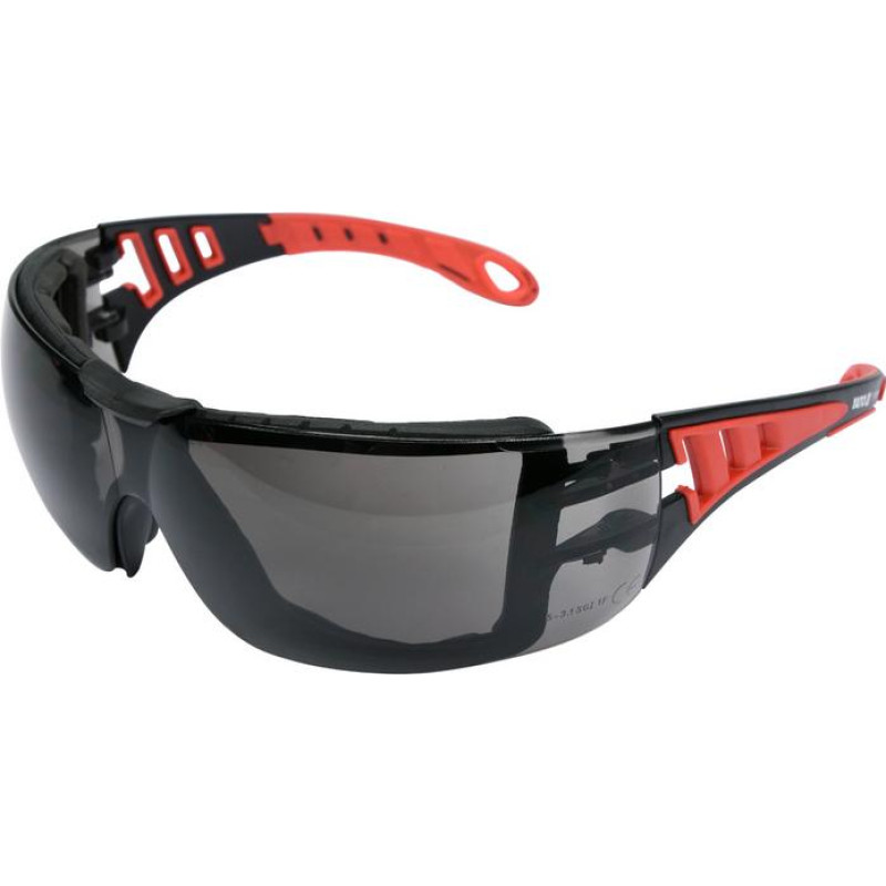 Yato OKULARY OCHRONNE SZARE Z PASKIEM 73701