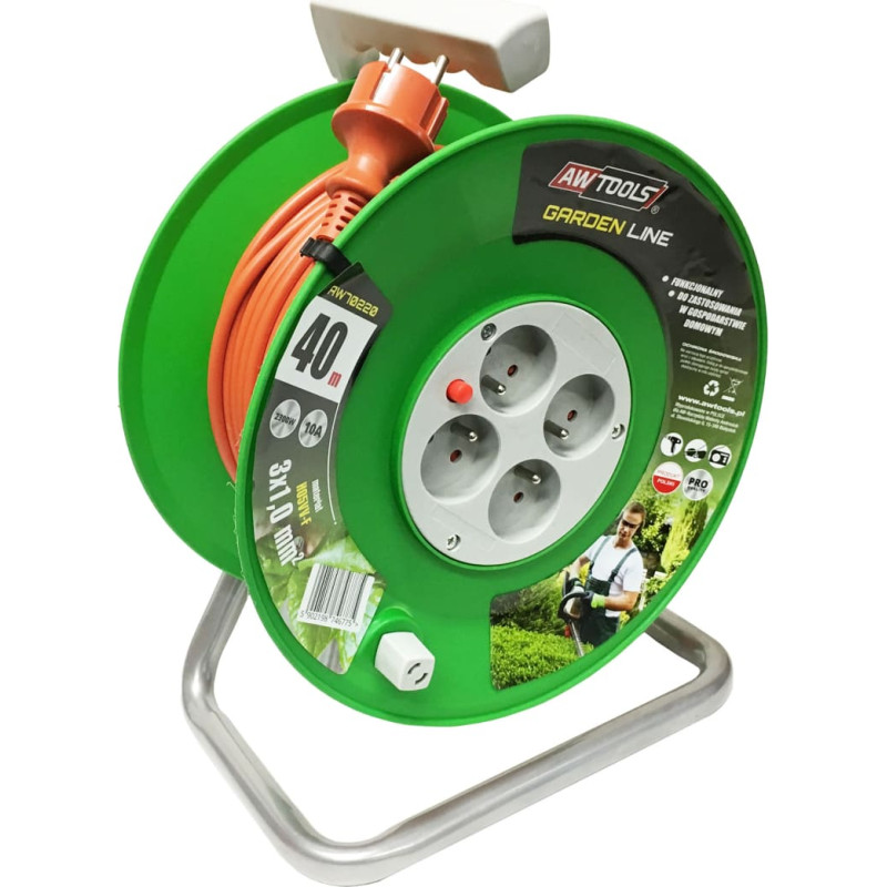 Awtools AW GARDEN LINE CABLE REEL 25m 3x1mm 10A / 2300W