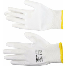 Yato RĘKAWICE NYLON/PU BIAŁE ROZ. 9