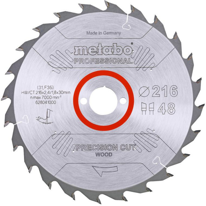 Metabo PIŁA TARCZOWA HW/CT 216x30x48z    PRECISION CUT WOOD PROFESSIONAL