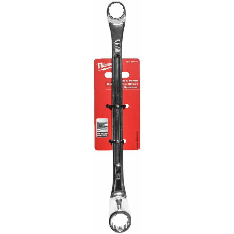 Milwaukee MILWAUKEE KLUCZ PODWÓJNIE ODGIĘTY 75° - 17x19mm