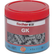 Fischer plasterboard plug GK - box - light gray - 160 pieces