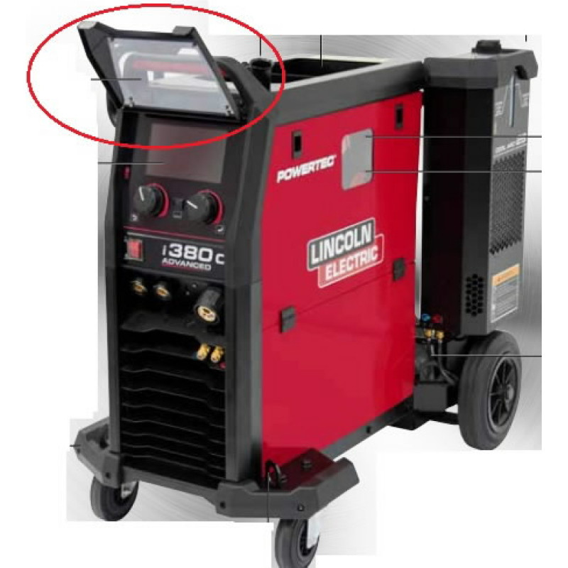 Lincoln Electric Apsauginis skydelis valdymo panelei Powertec iC II kartos, Lincoln Electric