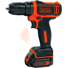 Black+Decker BLACK + DECKER cordless drill BDCDD12, 10,8Volt (black / orange, Li-ion battery pack 1.5Ah)