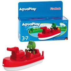 Simba-Dickie Aquaplay FireBoat, toy vehicle (red/white)