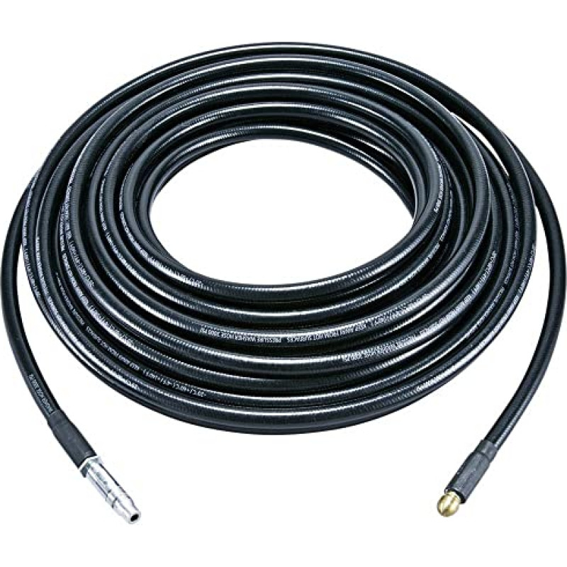 Makita Pipe cleaning set 10 meters, pipe cleaning device (black, for high-pressure cleaners)
