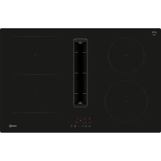 Neff V58NBS1L0 N 50, independent hob (black, 80 cm, with integrated extractor hood)