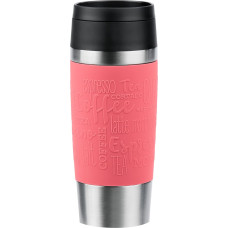 Emsa TRAVEL MUG Classic thermo mug (coral/stainless steel, 0.36 liters)