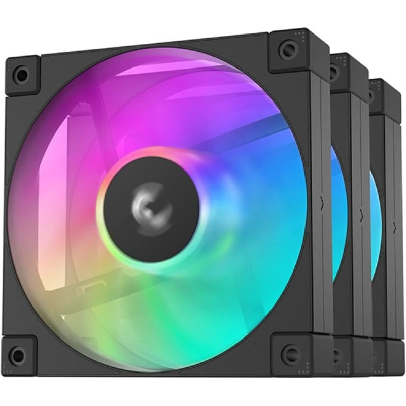 Deepcool FD12 ARGB 120x120x25, case fan (black, pack of 3, 120 mm)