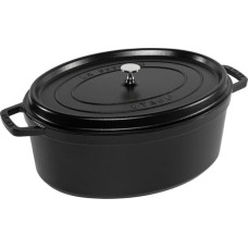 Staub La Cocotte 41cm oval schwarz, Gusseisen