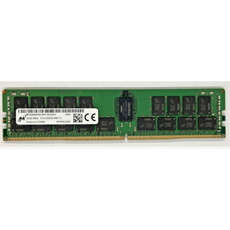 Dell Server Memory Module|DELL|DDR4|32GB|RDIMM/ECC|3200 MHz|1.2 V|AB614353