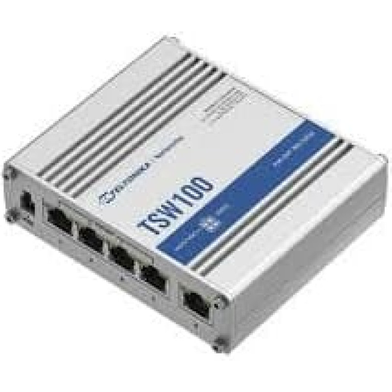 Teltonika Switch|TELTONIKA|TSW100|5xRJ45|PoE+ ports 4|120 Watts|TSW100