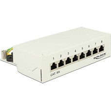 Delock Patchpanel Desktop 8 P Cat.6A gray