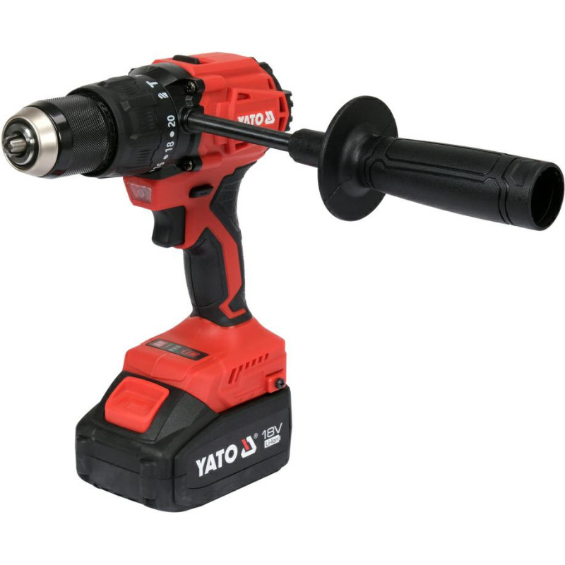 Yato WIERTARKO-WKRĘTARKA UDAROWA BEZSZCZOTKOWA 18V 120Nm 2x4,0Ah