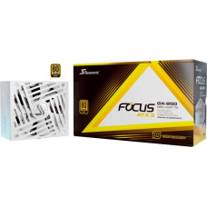 Seasonic Power Supply|SEASONIC|FOCUS GX White ATX 3 (2024)|850 Watts|Efficiency 80 PLUS GOLD|MTBF 100000 hours|FOCUS-GX-850-V4-WHITE