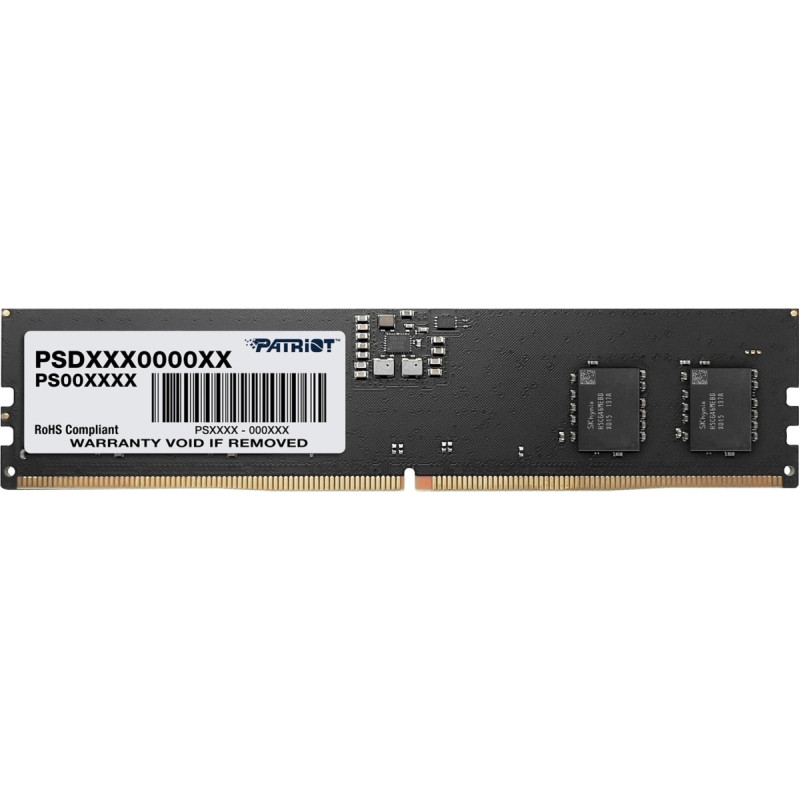 Patriot DDR5 - 16GB - 5200 - CL - 42, single RAM (black, PSD516G520081, Signature)