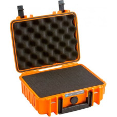 B&W International B&W Outdoor Case Type 1000 orange with pre-cut foam inlay
