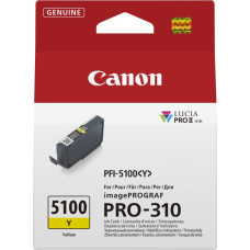 Canon PFI-5100 Y rašalo kasetė 1 vnt Originalus Geltona