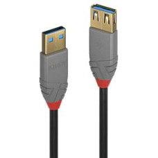 Lindy 36763 USB kabelis USB 3.2 Gen 1 (3.1 Gen 1) 3 m USB A Juoda