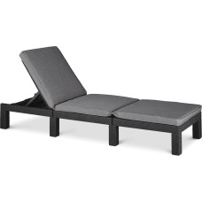 Curver/Keter KETER LEŻAK DAYTONA DELUXE GRAFIT