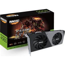 Inno3D GeForce RTX 4060 TWIN X2 OC, graphics card (DLSS 3, 3x DisplayPort, 1x HDMI 2.1)