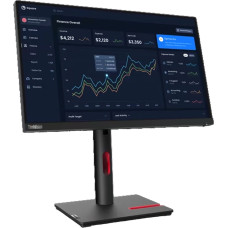 Lenovo ThinkVision T22i-30, LED monitor - 21.5 - , black, Full HD, IPS, HDMI, DisplayPort, VGA, Pivot