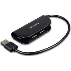 Axagon HUE-X4B sąsajos šakotuvas USB 2.0 480 Mbit/ai Juoda