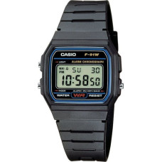 Casio Zegarek Casio Zegarek Casio F-91W-1YER Retro Style uniwersalny