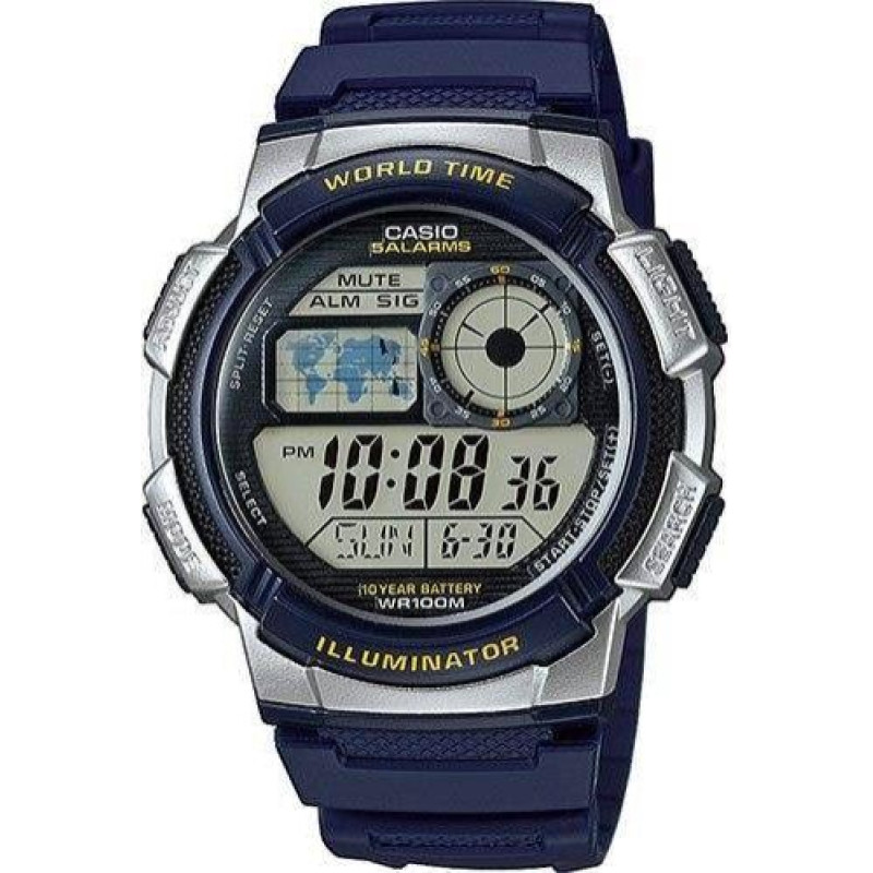 Casio Zegarek Casio Zegarek Męski CASIO 10 Bar do Pływania AE-1000 -2A uniwersalny