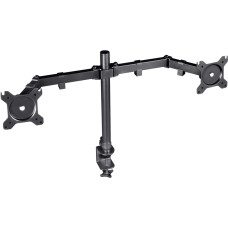 Trust GXT 1120 Mara Dual Monitor Arm 81,3 cm (32") Stalas Juoda