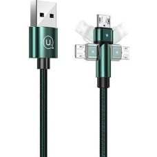 Usams USB cable Usams USB-A - microUSB 1 m Green (6958444929293)