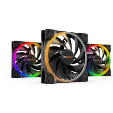 Be Quiet! Light Wings | 140mm PWM Triple Pack high-speed Kompiuterio korpusui Ventiliatorius 14 cm Juoda 3 vnt