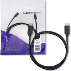 Qoltec USB cable Qoltec USB-C - USB-C 1.4 m Black (52343)