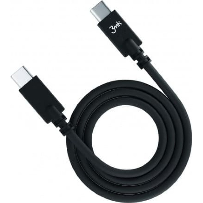 3MK USB cable 3MK USB-C - USB-C 1 m Black (miss)