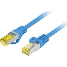 Lanberg PATCHCORD KAT.6A S/FTP LSSH CU 2M Blue FLUKE PASSED LANBERG