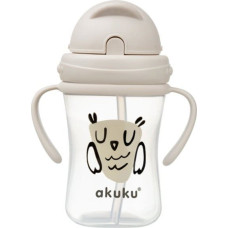 Akuku A0204 BIDON Z CHOWANĄ SŁOMKĄ SOWA