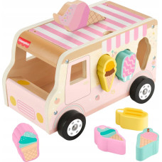 Mattel Fisher-Price Wooden Ice Cream Shape Sorter, Skill Game
