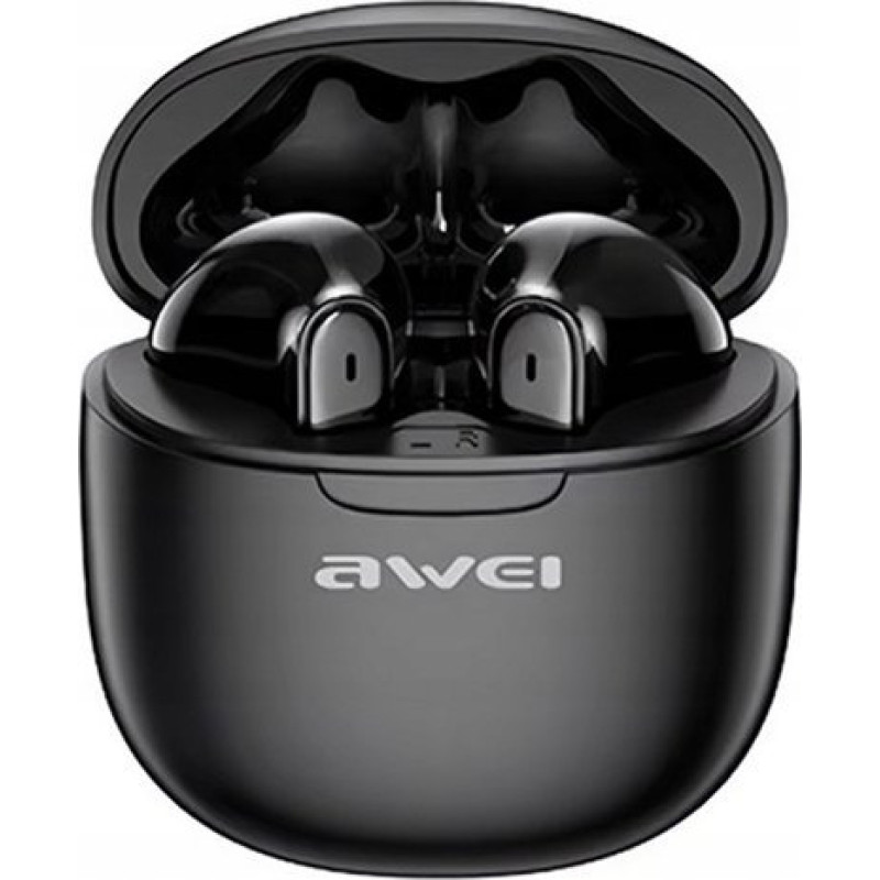 Awei Słuchawki Awei Bluetooth 5.3 T68 ENC TWS headphones + docking station black/black
