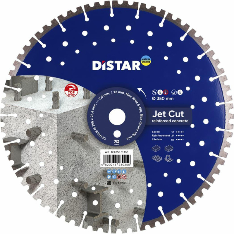 Distar TARCZA DIAMENTOWA JETCUT 300 x 2,6/1,6 x 25,4mm
