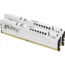 Kingston FURY DDR5 - 32GB - 6000 - CL - 30 (2x 16 GB) dual kit, memory (white, KF560C30BWEK2-32, Fury Beast, INTEL XMP, AMD EXPO)