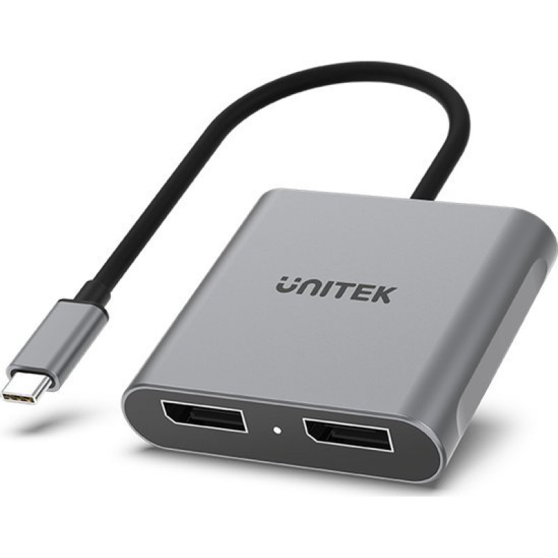 Unitek USB adapter Unitek V1404A USB-C - HDMI x2 Silver (V1404A)