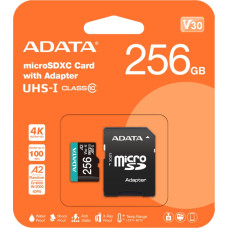 Adata Premier Pro 256 GB MicroSDXC UHS-I Klasės 10