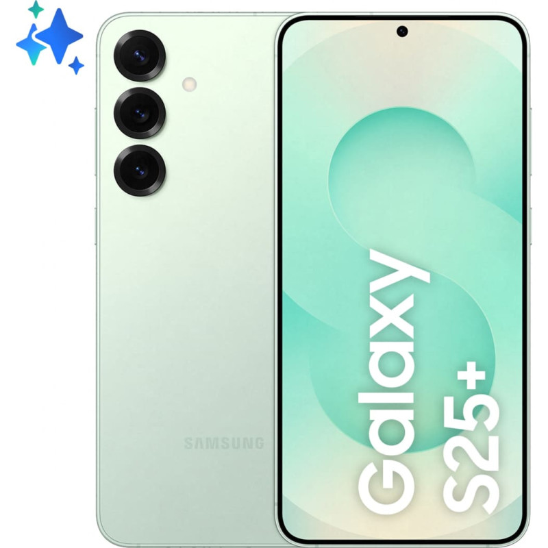 Samsung Galaxy S25+ 17 cm (6.7") Dviguba SIM jungtis Android 15 5G C tipo USB 12 GB 512 GB 4900 mAh Mėtų spalva