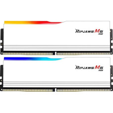 G.skill DDR5 - 32GB - 6400 - CL - 32 (2x 16 GB) Dual-Kit (white, F5-6400J3239G16GX2-RM5RW, Ripjaws M5 RGB, INTEL XMP)