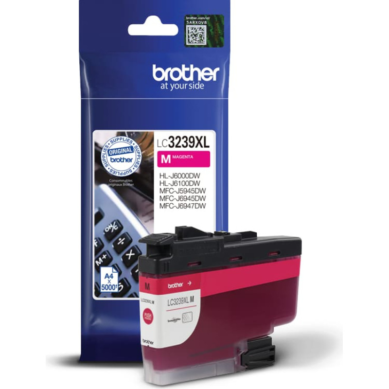 Brother LC3239XLM ra&scaron;alo kasetė 1 vnt Originalus Rausvai raudona