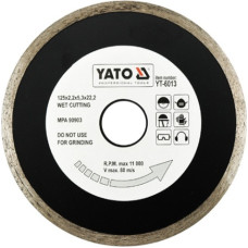 Yato TARCZA DIAMENTOWA PEŁNA 125 x 22,2mm    6013