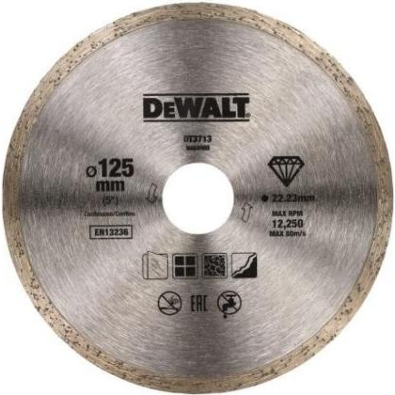 Dewalt TARCZA DIAMENTOWA PEŁNA 125 x 1,6 x 5 x 22,2mm
